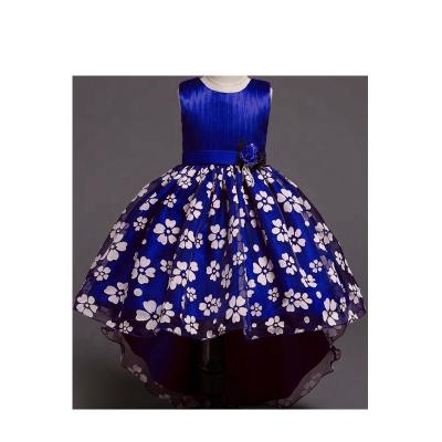 China Anti-Static NO.C8005 2019 Hot Sales Fashion Kids Party Dresses Princess Baby Girl Birthday Floral Dress for sale