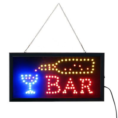 China Hot Selling PVC Frame Manufacturers Hanging Club Red Cool Haircut Led Billboard Signs For Shop Cafe Bars Open Sign for sale