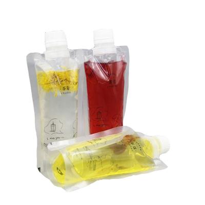 China Recyclable Custom Shape Beverage Packaging Bag Plastic Spout Pouch For Juice Big Size Tomato Sauce Pineapple Juice Doypack for sale