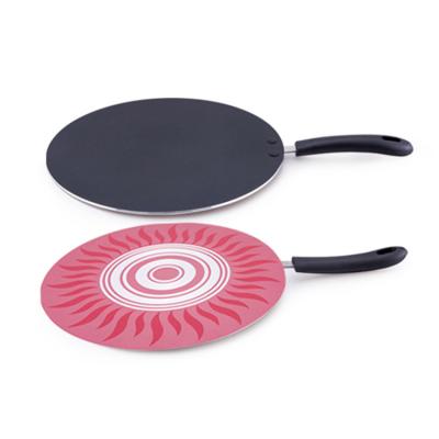 China Good Quality Sustainable Aluminum Non Stick Pan Non Stick Stripe Tawa Pan Gas for sale