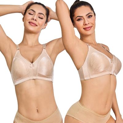 China QUICK DRY Plus Size For Women Bra Large Cup Full Strap Comfort Underwire Non-padded Bra Design By Wide Cup Plus Size Bra Big Cups for sale