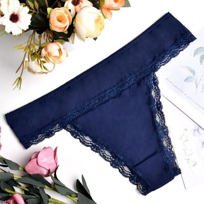 China 2023 Breathable Ladies Girls String Underwear Women Sexy Cotton G-String Women's Thongs Panties for sale