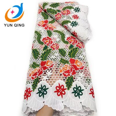 China Sustainable African Wedding Materials Dress French Nigerian Lace Fabric 2021 For Women Mesh 100% Polyester Holland To Dubai 5 Yards for sale