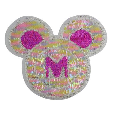 China custom cartoon character mixed sequin 3D printing patch clothing apparel patch for sale