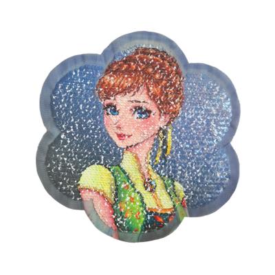 China 3D Embroidery Sequins Girl Lovely Patch Cartoon Patches Applique Fashion Patches for sale