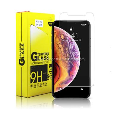 China Custom Cell Phone 2.5D 9H Tempered Glass Screen 3d Glass For iPhone 11/12 max/12 Pro 0.33mm HD Samsung Mobile Max Screen Glass Protector for sale