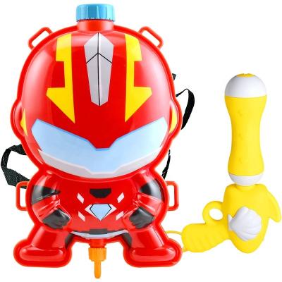 China Wholesale Plastic Water Spray Kids Funny Animal Shape Large Backpack The Water Gun Summer Toy With PVC Bag With Header for sale