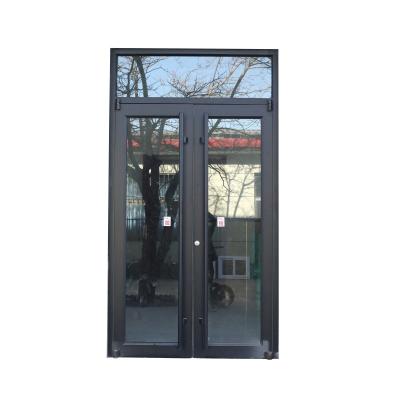 China Sound insulation FAST deliver energy efficient double tempered glass aluminum profile bifold fire door commercial sliding door for KFC fast food for sale