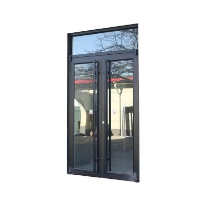 China Windproof Bi Fold Doors Aluminum Sliding Store Supermarket KFC Used Sliding Commercial Aluminum Profile Sliding Door With Tempered Glass for sale