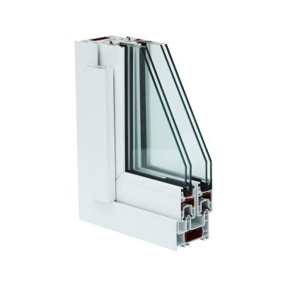 China European Design UPVC Plastic Steel Hardware Glazing Double Sliding Hung Black Windows Swing Industrial Windows and Doors Hardware for sale