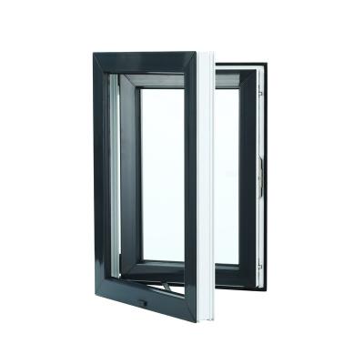 China High quality swing upvc plastic steel materials double casement windows price house glass doors and windows heat insulation for sale