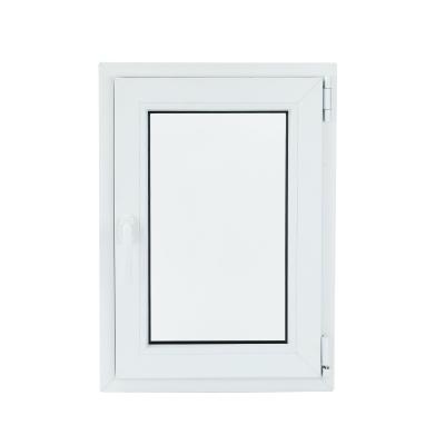 China Swing Custom Design Glazed Double Tilt And Turn Casement Window White Upvc Pvc Double Glazed Windows And Doors Accessories for sale