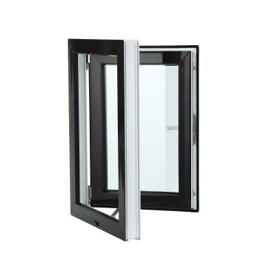 China French Swing Style PVC Insulated Cost Effective Double Profile Window Upvc Window Porcelain Casement Tempered Glass Window Design for sale