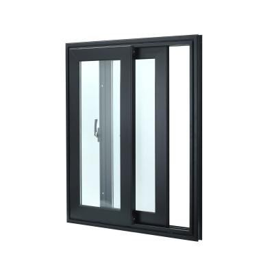 China Sliding Thermal Break Windows Double Glazing Aluminum Alloy Frame Sliding Window Aluminum French Home Windows for sale