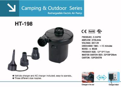 China HT-198 Rechargeable Electric Air Pump In Camping & outdoor for sale