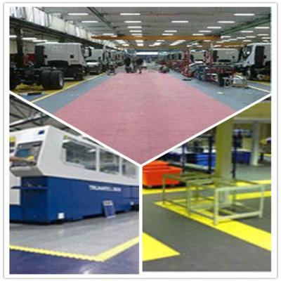 China PVC Outdoor Interlocking Plastic Floor Tiles For Workshop for sale