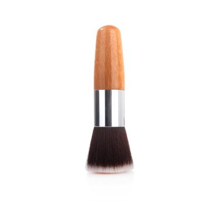 China Angular Blush Simple Makeup Brush Base Flat Bamboo Brush Round Brush Beauty Tools for sale