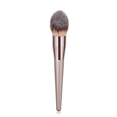 China New Banfi Flame Smudge Brush Highlighter Bar Champagne Shape Single Makeup Set Brush For Home Use Foundation Smudge Brush Face Wood Blush for sale