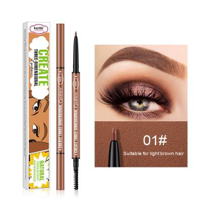 China Eyebrow Eyebrow Makeup Cosmetic Eyebrow Pencil Durable Waterproof Ultra-thin Double Waterproof Eyebrow Pencil for sale