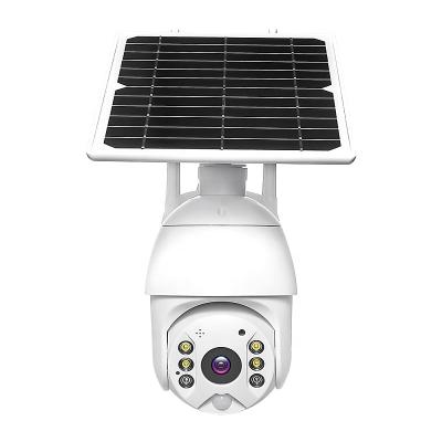 China Siren Built-in WiFi PTZ Camera 1080P 360 Battery Power Security CCTV IR Night Vision Solar Outdoor Video Surveillance Radio for sale