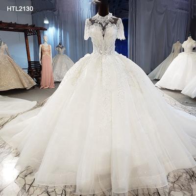 China Elegant White Jancember HTL2130 2021 Breathable Plus Size Wedding Dresses Bridal Gown for sale