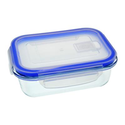 China BPA Free Viable Microwave Borosilicate Glass Food Safe Reusable Leakproof Storage Container for sale