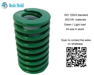 Китай ISO 10243 Standard Light Load Mould Springs Green Color 50CrVA Materials OD10~63mm продается