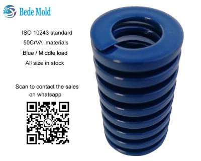 China ISO10243 Standard Medium Load Mold Springs Blue Color B Series All size in stock en venta