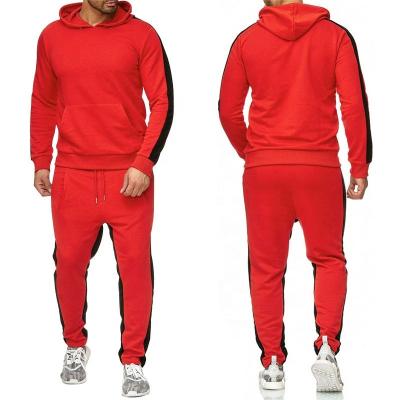 China 2022 Wholesale High Quality Custom Made Men's 100% Cotton Sweatpants Anti-Shrink And Hooded Sweatshirt Set for sale