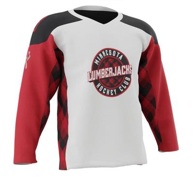 China Quick Dry Soft Breathable Lightweight Custom Double Sided Reversible Sublimation Ice Hockey Jerseys Long Sleeve Man Ice Hockey And Field Hockey Supply Custom OEM Type S for sale