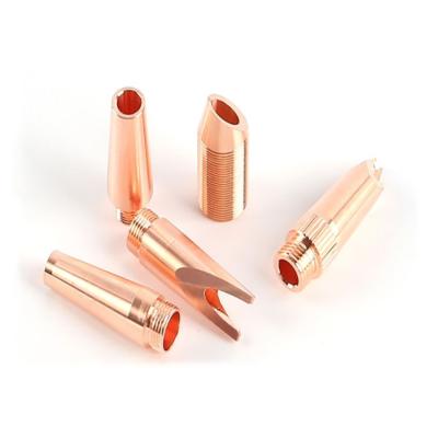 China Fiber laser cutting machine head laser welding spare parts nozzle for laser welding machine wire sending nozzle for QILIN for sale