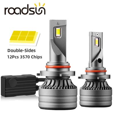 China Newest high brightness roadsun 2022 auto lighting systems car light H7 led H4 HB4 HB3 9005 9006 H11 led headlight lamp CSP chip 3570 12V for sale