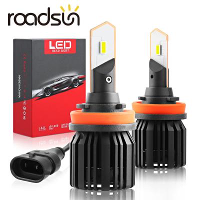 China Car LED Head Light roadsun 6000K 12V 60W HB4 HB3 led headlight bulb H4 12000LM Lampada LED H7 H1 9005 9006 H11 lamp for 2022 car accessories for sale