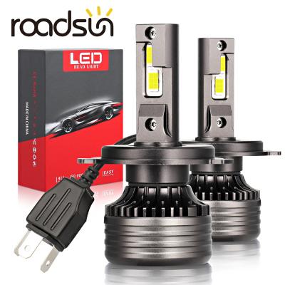 China Copper+Aluminum alloy roadsun P5 H7 LED 12V 20000LM 6000K CSP red chip H4 led headlights cars bulb H11 HB3 HB4 9006 lighting 9005 for automotive vehicle for sale