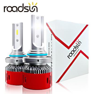 China Aviation profile 6063 aluminum profile roadsun H11 9005 LED headlight bulb 12V 80W CSP chips 12000LM 6000K car lights led lamp H7 H1 H4 9006 HB3 HB4 headlight automobile for sale