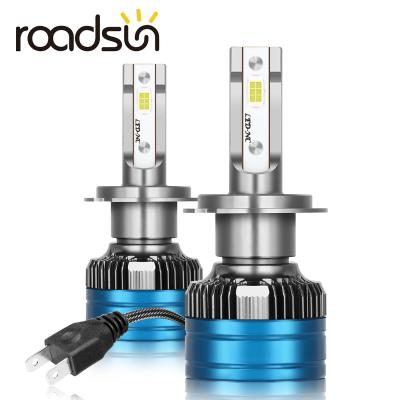 China Top shine roadsun headlights auto 9005 9006 HB4 HB3 H11 LED bulbs H1 H4 H7 led lighting for vehicle car lamp CSP chip 8000LM 6000K for sale