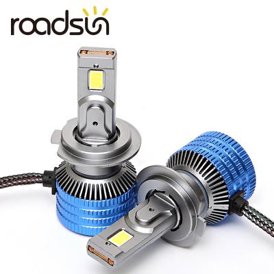 China Excellent heat dissipation with dual heat pipe roadsun 130W LED pure copper headlights H4 H7 H11 H1 H13 9004 9005 9006 9007 H3 auto lights driving systems car light accessories for sale