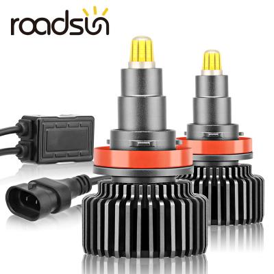 China High beam headlight roadsun H4 H7 9006 car low led headlight bulb H11 HB4 HB3 9005 LED bulb H11 HB3 9006 auto automotive lamp 360 lighting for vehicle IP68 waterproof for sale