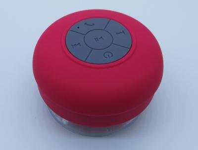 China Compact Waterproof Bluetooth Speaker Suction Cup Design ABS Plastic for sale