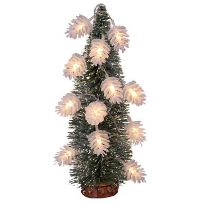 China Best Selling Christmas Lights 2.5M Custom Length With Battery Lit Christmas Pine Cone Ornaments Christmas String Led Lights for sale