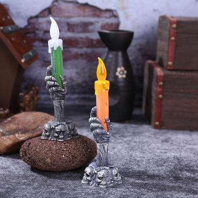 China Electric Halloween Candles Decoration For Festival Halloween Decor Electric Plastic Skull Led Candle Light China Wholesale for sale