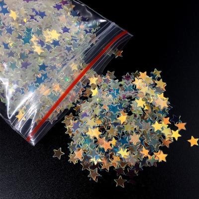 China Differnet New Plastic Accessories Shape Colorful Glitter Heart Star Sequin Ultra-thin Instant Shape Sequins For DIY Nail Decoration for sale