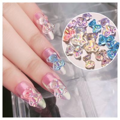 China New DIY 3D Manicure Nail Decoration Different Size And Sweet Colors Gummy Bear Candy For DIY Manicure for sale