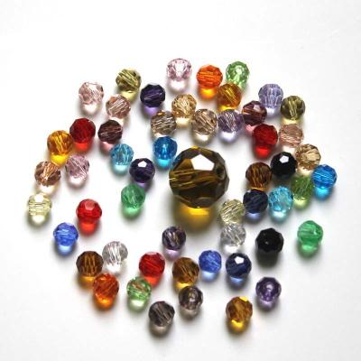 China Home Jewellry DIY/Czech Crystal Glass Bead Faceted Colorful Single Hole K9 Translucent Spacer Bead High Quality Wedding Decoration For DIY Jewelry Making And Wedding for sale