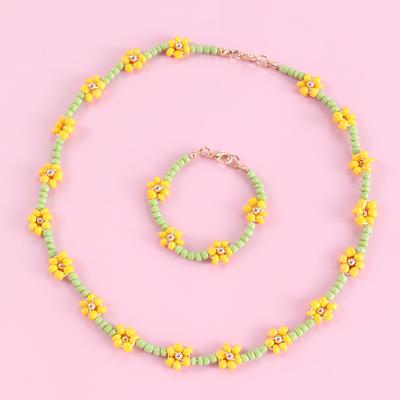 China Multicolor Eco-friendly Bead Bracelet Adjustable Seed Miyuki Necklace Finger Ring Jewelry for Kid and Adult for sale