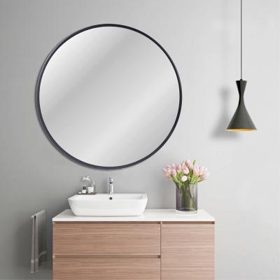 China Contemporary European Style Bathroom Vanity Hallway Barber Shop Designs Round Mirror for sale