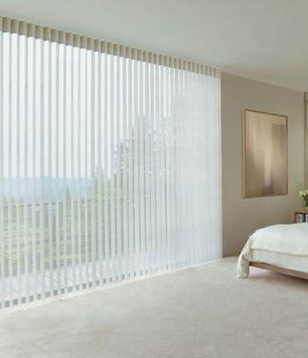 China Hotel 100 UV-Protective Blackout Light Through Washable Vertical Blind Shades for sale