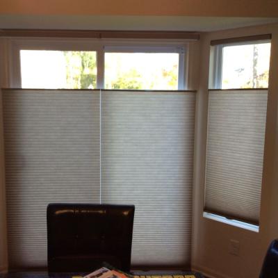 China UV Protection UV-Protective Top Bottom Honeycomb Top Bottom Blind Roller Shades For Sale for sale