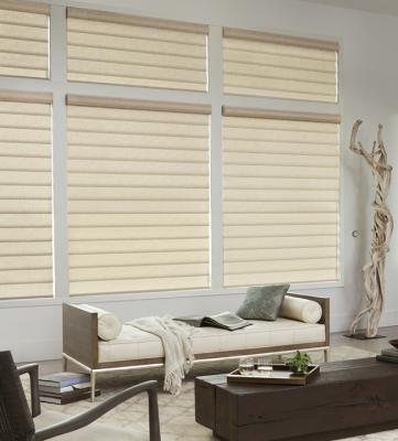 China Eco - Friendly Indoor Home Decoration Triple Seats Shangri La Pure Window Blind Shades for sale