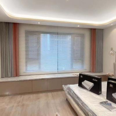 China Eco-friendly Wholesale Custom Blackout Shangri La Triple Shade Blind Window Roller Blackout Eco-friendly for sale